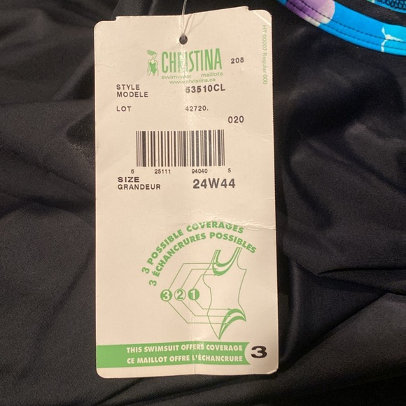 24 Christina black bathing suit - New with tags - Picture 3 of 3